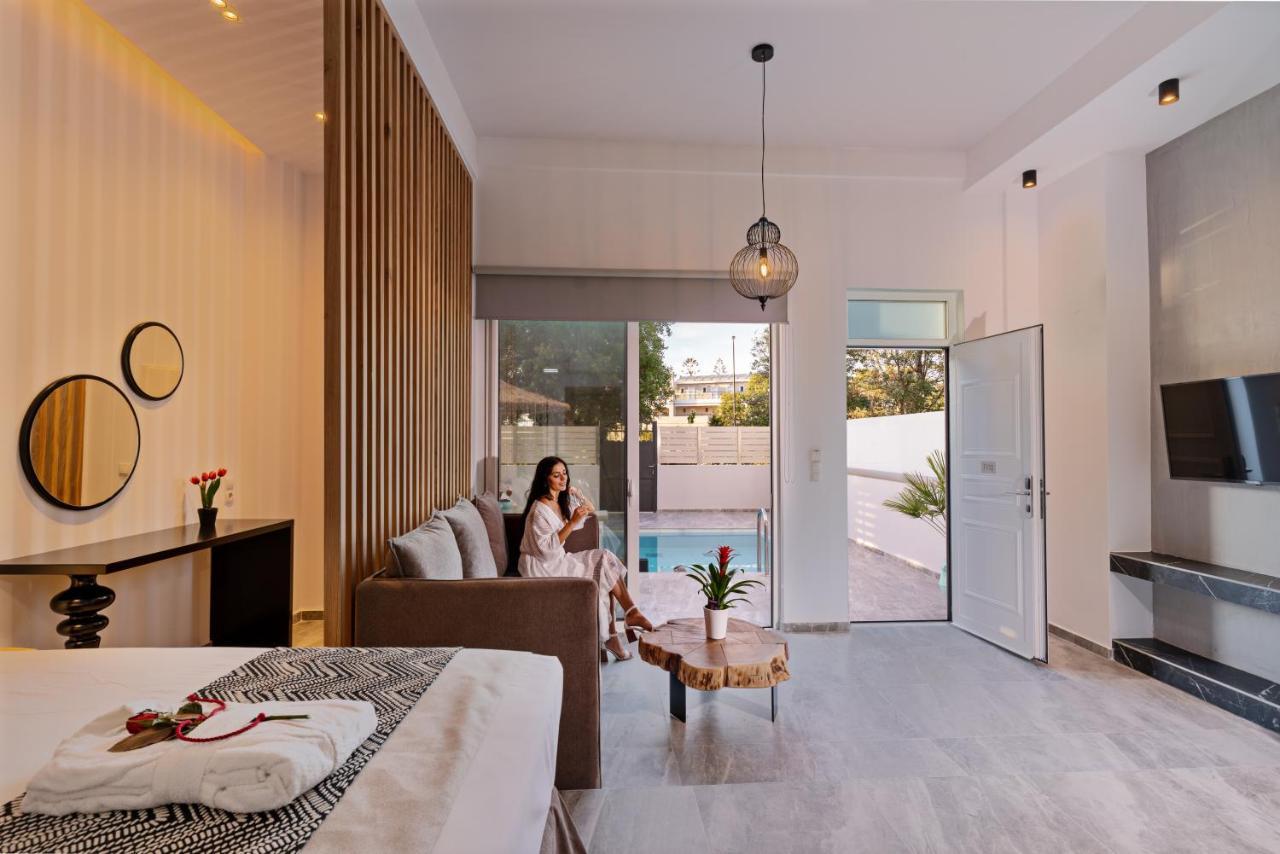 Delfina Boutique Hotel Paralia Kourna Exterior foto